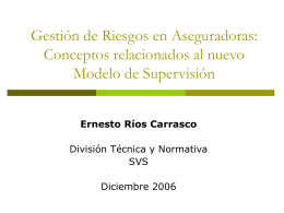 Ernesto Ríos Carrasco - Superintendencia de Valores y Seguros