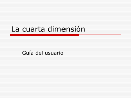 La cuarta dimensión - Páginas Personales UNAM