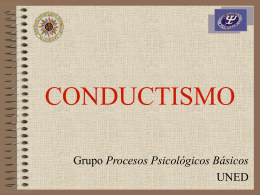 Paradigma Conductista - uned2010-1