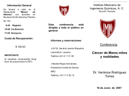 Sin título de diapositiva - Instituto Mexicano de Ingenieros Químicos