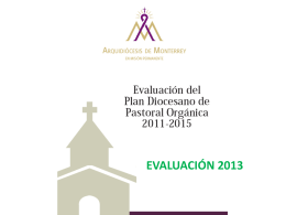Resultados de la Evaluación del año pastoral 2013
