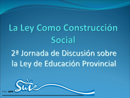 La Ley Como Construcción Social - Mendoza
