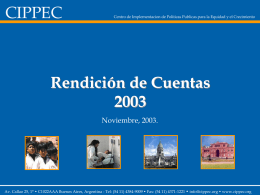 Rendición de Cuentas 2003