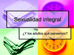 Sexualidad integral - Consejo Argentino del Alcoholismo