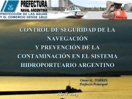 unidad de control de seguridad de la navegacion y prevencion de la