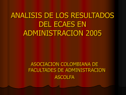 análisis ecaes 2005 ascolfa