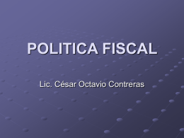 Política Fiscal - cesaroctavio.org