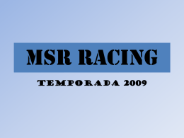 MSR RACING - Tu patrocinio