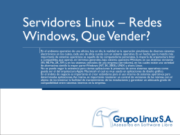 Servidores Linux – Redes Windows, Que Vender?