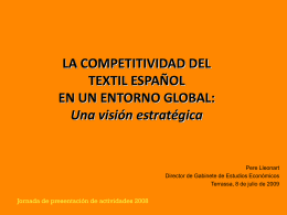 la competitividad del textil español en un entorno global