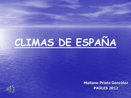 Los climas de España (Maitane Prieto)