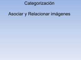 categorización asociar y relacionar imagenes
