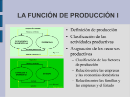 la función de producción i