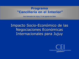 Jujuy - Centro de Economía Internacional