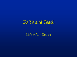 Life After Death - Centerplace.org