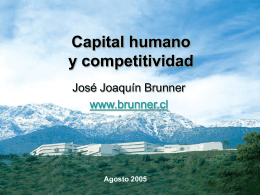 Capital humano y competitividad