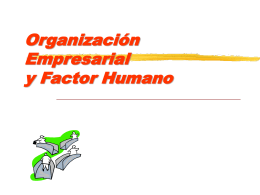 Organización Empresarial y Factor Humano