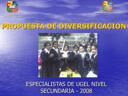 Diapositiva 1 - Dirección Regional de Educación Lima Provincias