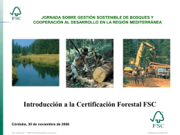 Certificación Forestal FSC