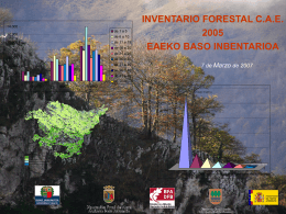 Presentación del Inventario Forestal