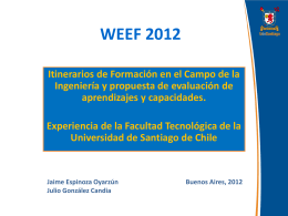 WEEF 2012 - Universidad Tecnológica Nacional
