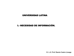 necesidad de información - Docencia FCA-UNAM
