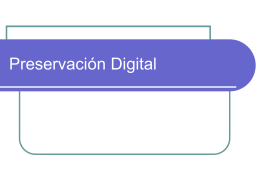 Preservación Digital
