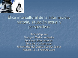 Etica intercultural de la información