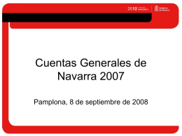 Resumen de las cuentas generales 2007