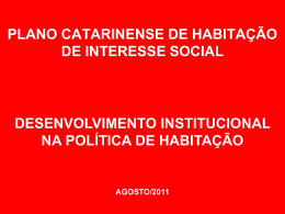 Ciclo Orçamentário - Governo do Estado de Santa Catarina