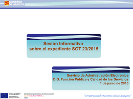 Presentación y Matizacines al expediente SGT23_2015 20140601