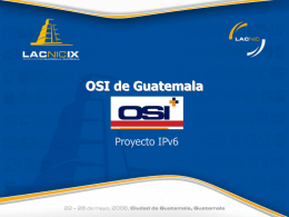 Implementación IPv6 OSI Guatemala