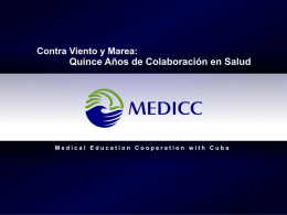 Quince Años de Colaboración en Salud MEDICC