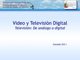 TV y Video Digital - Clase 1 - Instituto de Comunicación e Imagen
