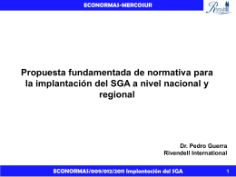 Implantacion del SGA a nivel nacional y regional ()