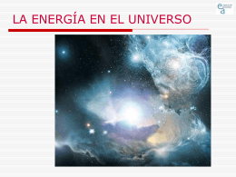 El cosmos contiene energía bajo diversas formas