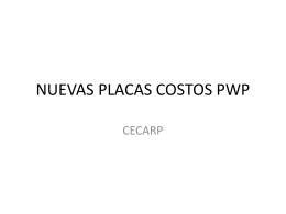 nuevas placas pwp costos cecarp - Noriega Mazzitelli & Asociados