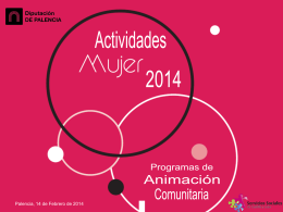 Actividades Mujer 2014 - Diputación de Palencia