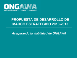 Sin título de diapositiva - ONGAWA Ingeniería para el Desarrollo