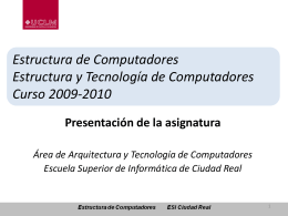 Diapositiva 1 - Escuela Superior de Informática (UCLM)