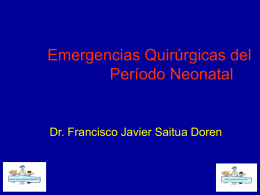 Emergencias quirurgicas neonatales