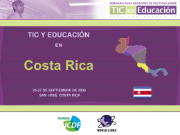 TIC y Educación en Costa Rica