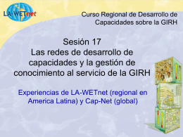 LA-WETnet Costa Rica 2003 - Cap-Net