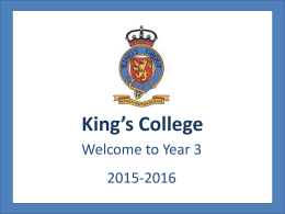 Key Stage 1 - King`s College