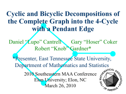 Cyclic and Bicyclic Decompositions of the Complete Graph