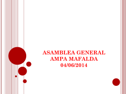Slide 1 - AMPA Mafalda II