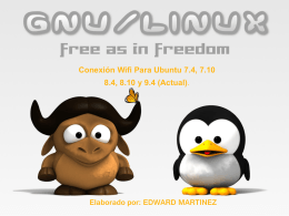 Conexión Wifi Para Ubuntu 7.4, 7.10 8.4, 8.10 y 9.4 (Actual)