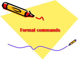 Formal commands - mssalswikipage
