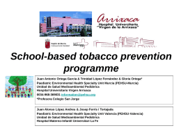 School-based tobacco prevention programme Paediatric