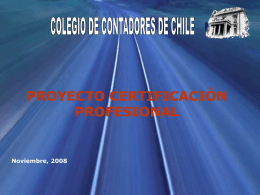 Resumen Proyecto Certificación - Colegio de Contadores de Chile